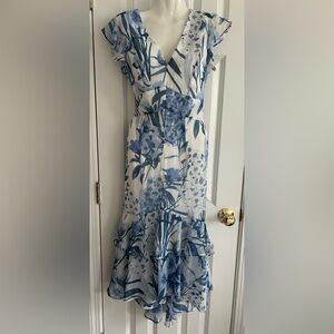 Tommy Hilfiger Floral Chiffon Midi Dress